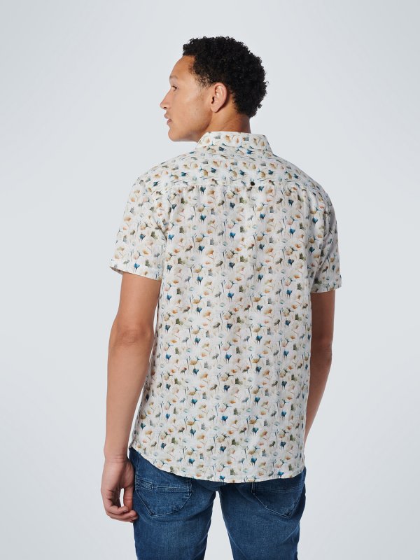 ΚΟΝΤΟΜΑΝΙΚΟ ΠΟΥΚΑΜΙΣΟ ALL OVER PRINTED FLORAL ΑΠΟ ΛΙΝΟ ΚΑΙ ΒΑΜΒΑΚΙ RESPONSIBLE CHOICE