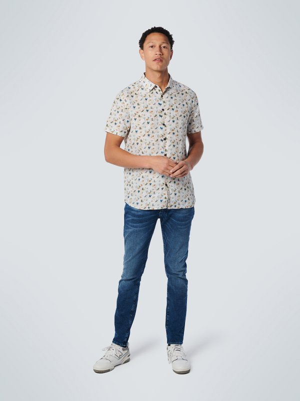 ΚΟΝΤΟΜΑΝΙΚΟ ΠΟΥΚΑΜΙΣΟ ALL OVER PRINTED FLORAL ΑΠΟ ΛΙΝΟ ΚΑΙ ΒΑΜΒΑΚΙ RESPONSIBLE CHOICE