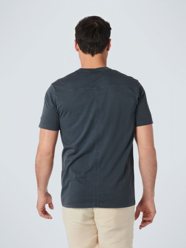 T-SHIRT GARMENT DYED STONE WASHED GRANDDAD
