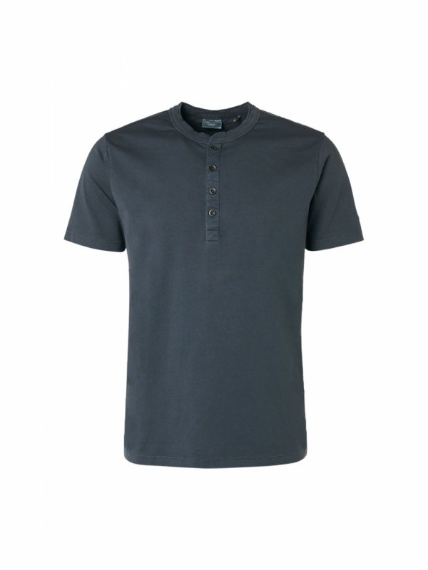 T-SHIRT GARMENT DYED STONE WASHED GRANDDAD