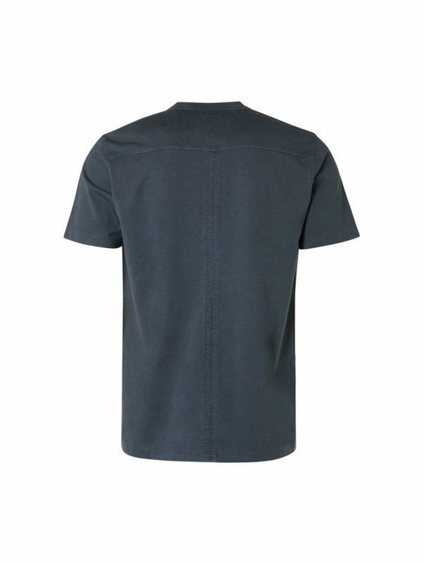 T-SHIRT GARMENT DYED STONE WASHED GRANDDAD