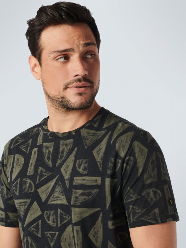 T-SHIRT ALL OVER PRINTED SLUB