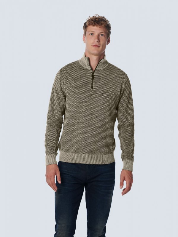 ΠΛΕΚΤΟ ΠΟΥΛΟΒΕΡ HALF-ZIP 2 COLOURED MELANGE