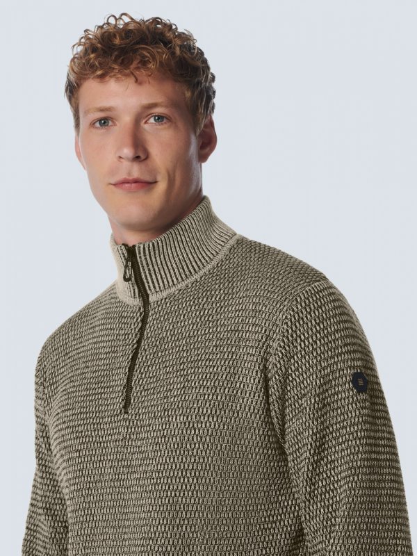 ΠΛΕΚΤΟ ΠΟΥΛΟΒΕΡ HALF-ZIP 2 COLOURED MELANGE