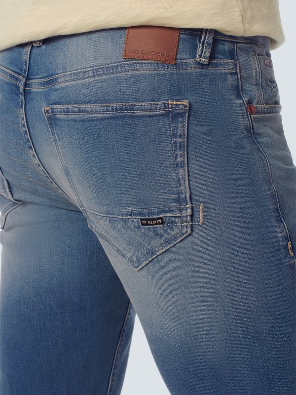 REGULAR FIT STRETCH BLEACHED BLUE DENIM RESPONSIBLE CHOICE