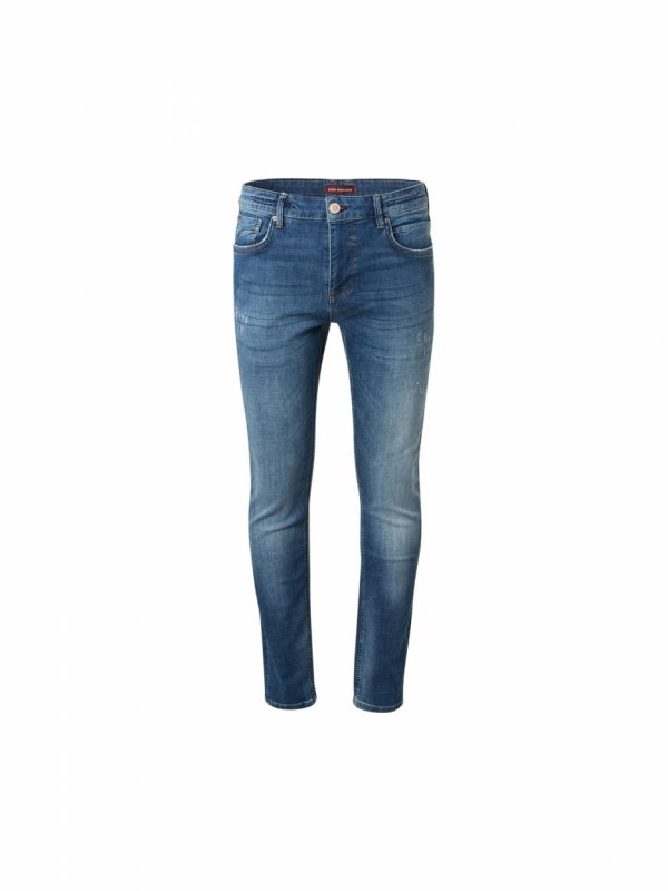 SLIM FIT STRETCH DENIM DESTROY AND REPAIR