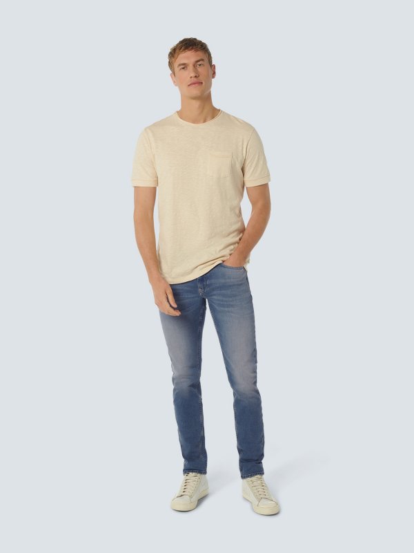 REGULAR FIT STRETCH BLEACHED BLUE DENIM RESPONSIBLE CHOICE