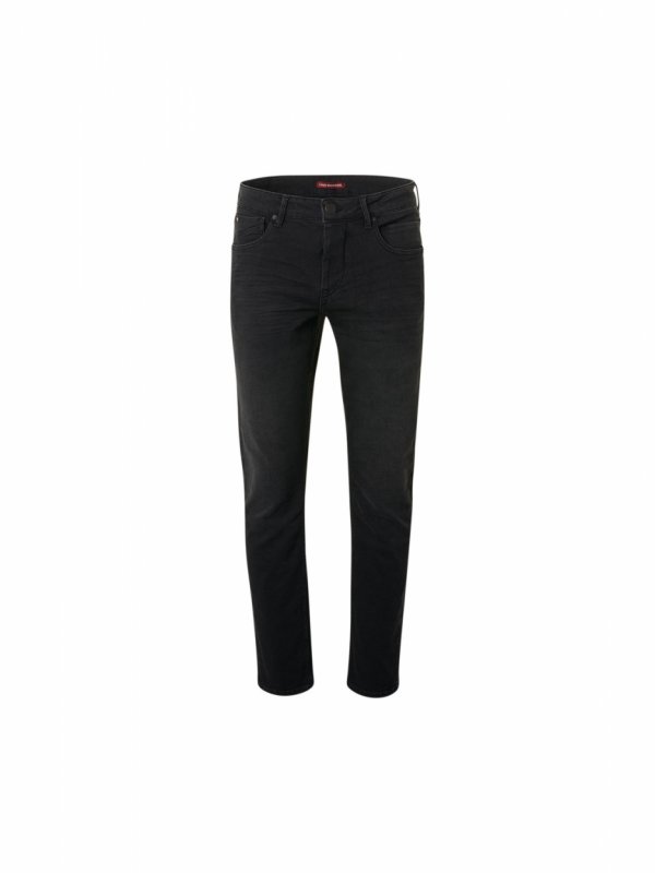 REGULAR FIT STRETCH BLACK DENIM RESPONSIBLE CHOICE