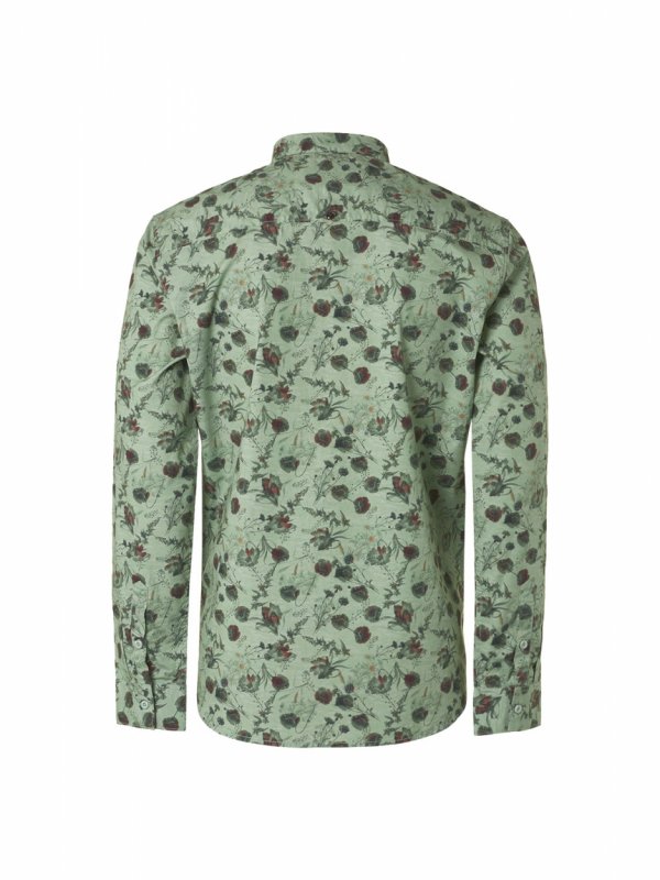 ΜΑΚΡΥΜΑΝΙΚΟ ΠΟΥΚΑΜΙΣΟ STRETCH ALL OVER PRINTED ROSES