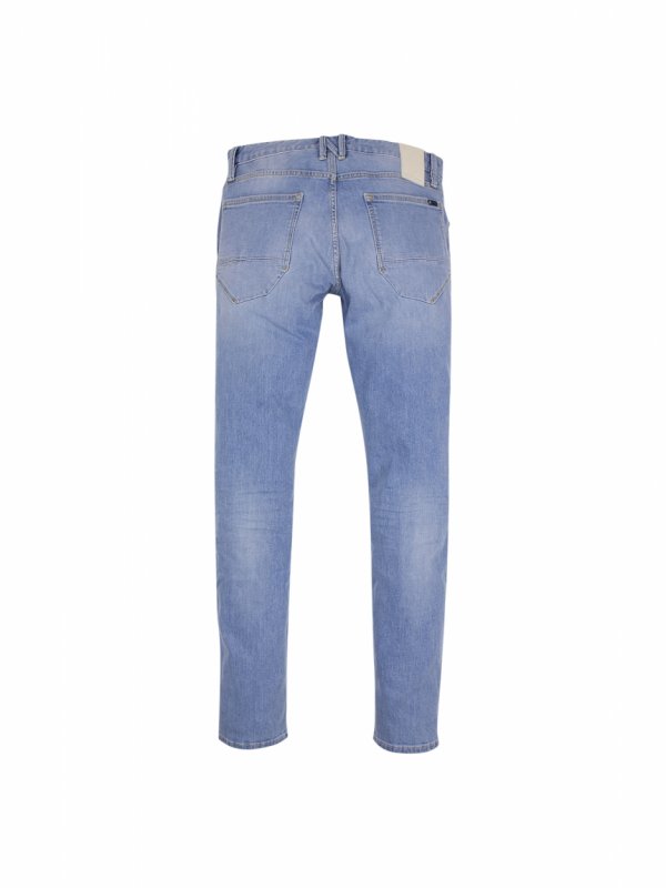 TAPERED FIT STRETCH LIGHT BLUE DENIM RESPONSIBLE CHOICE