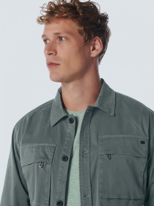 OVERSHIRT BUTTON CLOSURE TWILL STRETCH