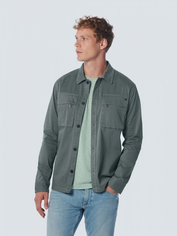 OVERSHIRT BUTTON CLOSURE TWILL STRETCH