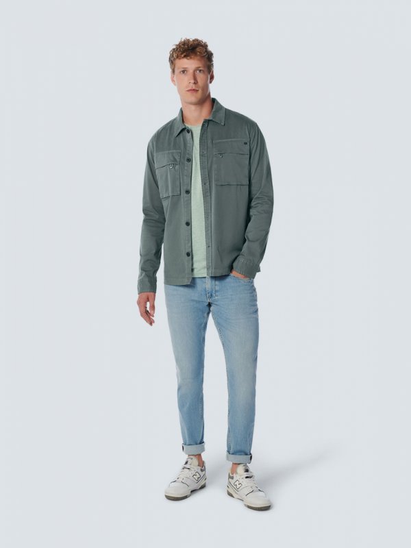 OVERSHIRT BUTTON CLOSURE TWILL STRETCH