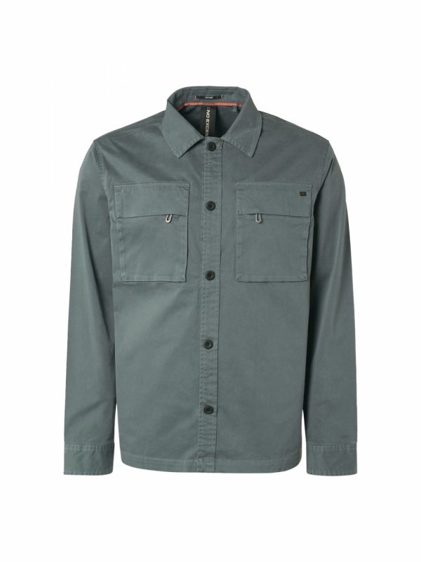 OVERSHIRT BUTTON CLOSURE TWILL STRETCH