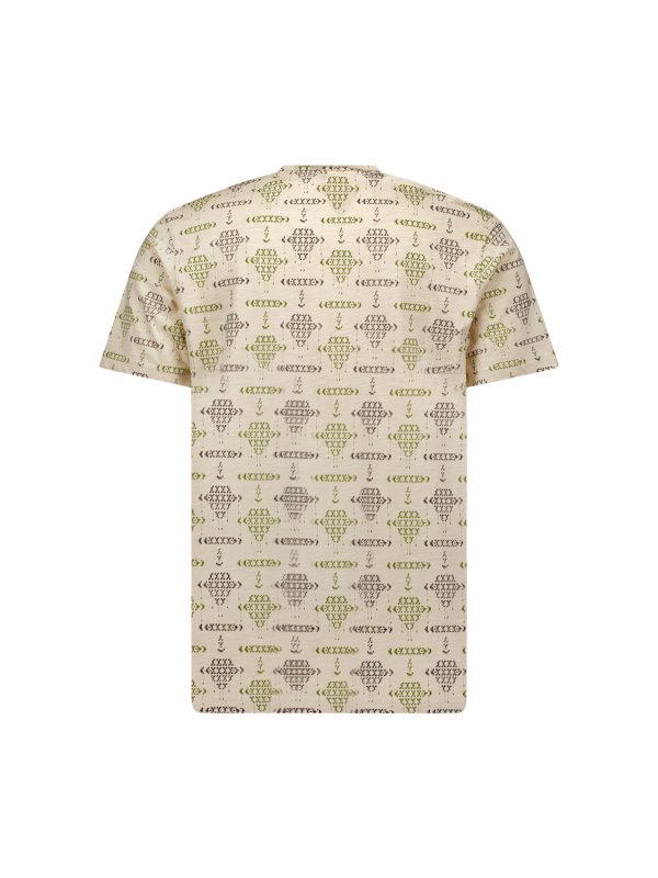 T-SHIRT ALL OVER PRINTED NOMAD QUILT PATTERN SLUB