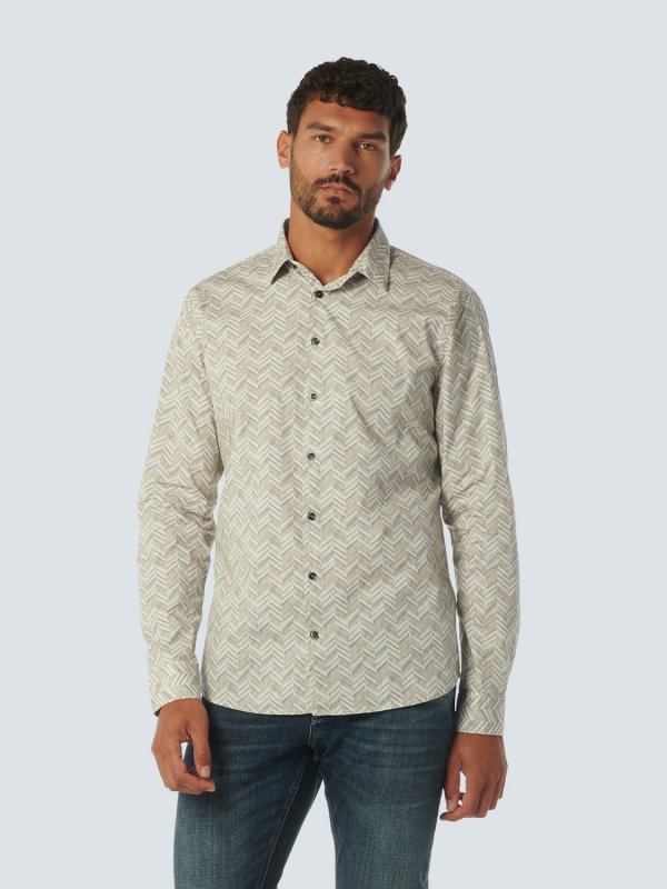 ΜΑΚΡΥΜΑΝΙΚΟ ΠΟΥΚΑΜΙΣΟ STRETCH ALL OVER PRINTED MOSAIC