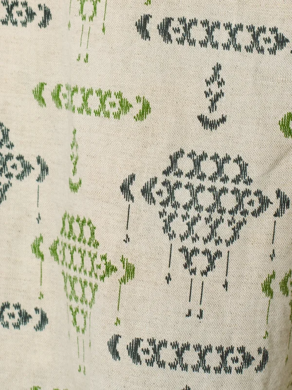 ΚΟΝΤΟΜΑΝΙΚΟ ΠΟΥΚΑΜΙΣΟ NOMAD QUILT PATTERN ΑΠΟ ΛΙΝΟ ΚΑΙ ΒΑΜΒΑΚΙ RESORT COLLAR