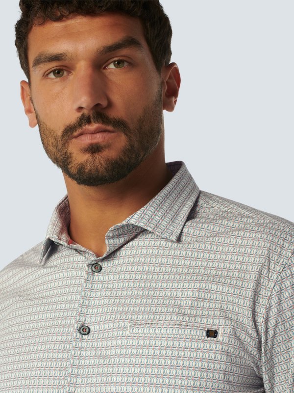 ΜΑΚΡΥΜΑΝΙΚΟ ΠΟΥΚΑΜΙΣΟ STRETCH ALL OVER PRINTED