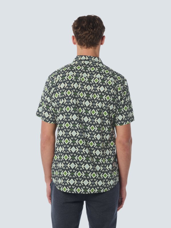 KONTOMANIKO ΠΟΥΚΑΜΙΣΟ ALL OVER PRINTED RESORT COLLAR ANDALUSIA