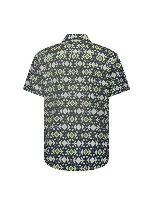 KONTOMANIKO ΠΟΥΚΑΜΙΣΟ ALL OVER PRINTED RESORT COLLAR ANDALUSIA