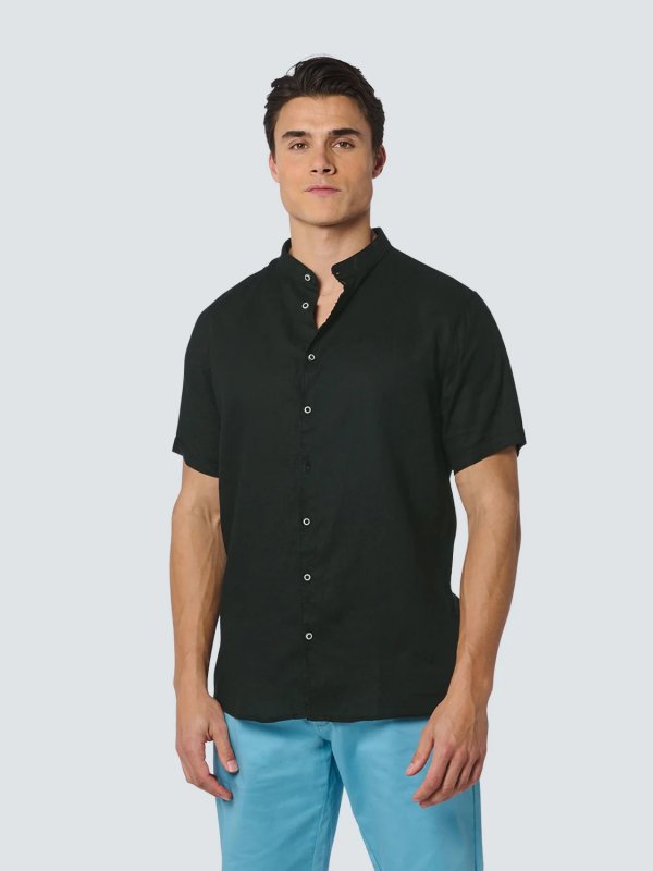 ΛΙΝΟ ΚΟΝΤΟΜΑΝΙΚΟ ΠΟΥΚΑΜΙΣΟ GRANDDAD COLLAR