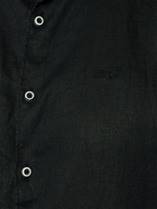 ΛΙΝΟ ΚΟΝΤΟΜΑΝΙΚΟ ΠΟΥΚΑΜΙΣΟ GRANDDAD COLLAR