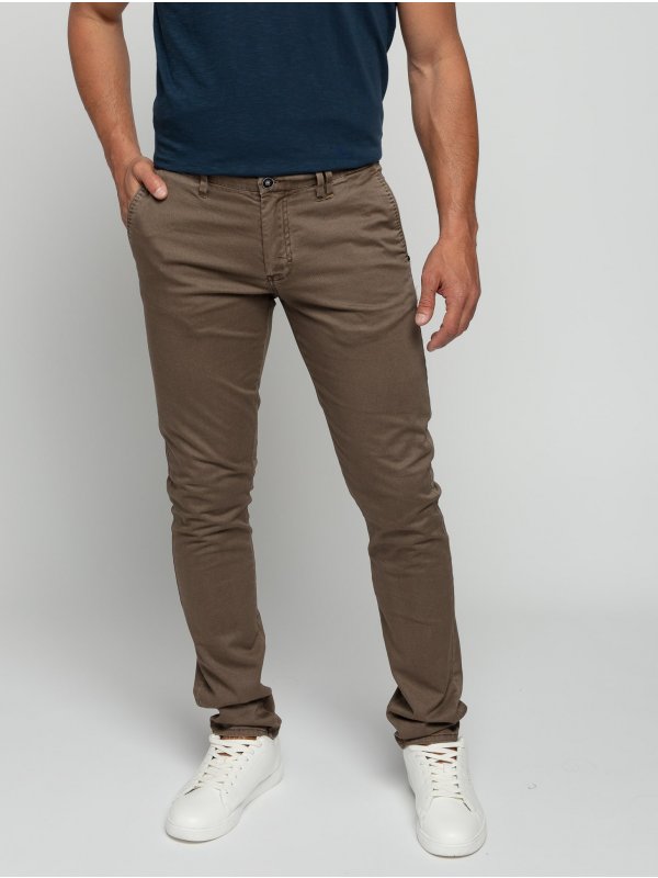 ΠΑΝΤΕΛΟΝΙ CHINO GARMENT DYED ALLOVER PRINTED STRETCH