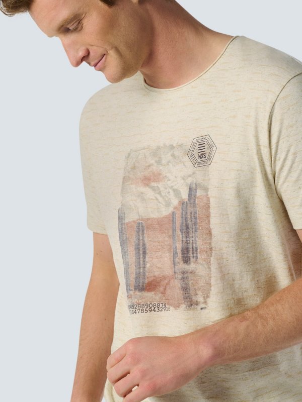 CREWNECK SLUB T-SHIRT ME ΛΙΝΟ