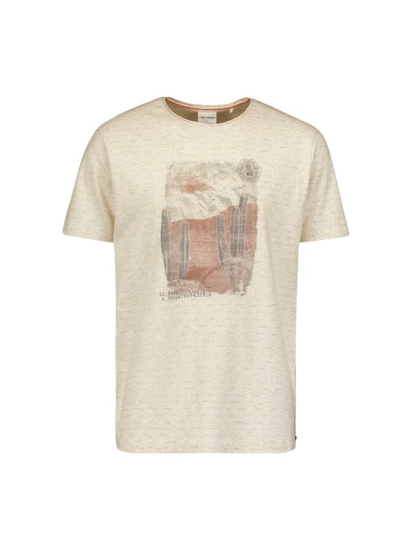CREWNECK SLUB T-SHIRT ME ΛΙΝΟ
