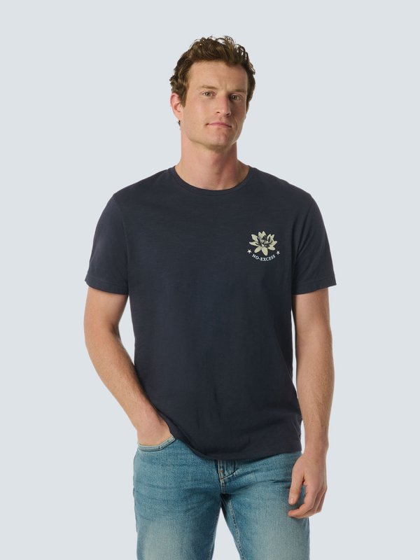 Τ-SHIRT WITH LOTUS FLOWER DESIGN ΑΠΟ ΒΑΜΒΑΚΕΡΗ ΦΛΑΜΑ