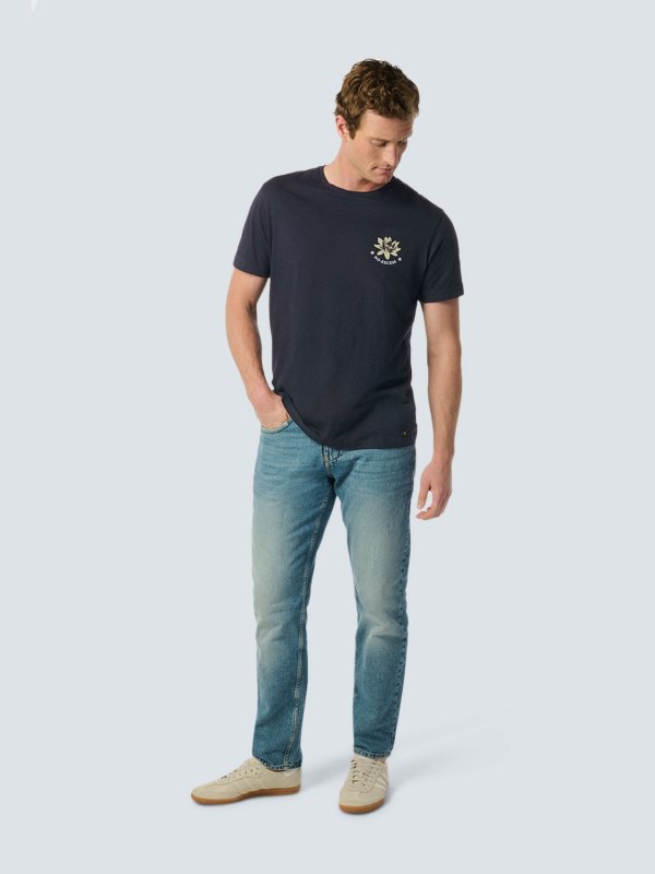 Τ-SHIRT WITH LOTUS FLOWER DESIGN ΑΠΟ ΒΑΜΒΑΚΕΡΗ ΦΛΑΜΑ