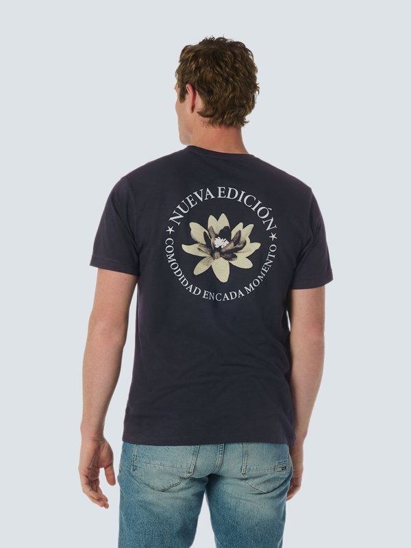 Τ-SHIRT WITH LOTUS FLOWER DESIGN ΑΠΟ ΒΑΜΒΑΚΕΡΗ ΦΛΑΜΑ