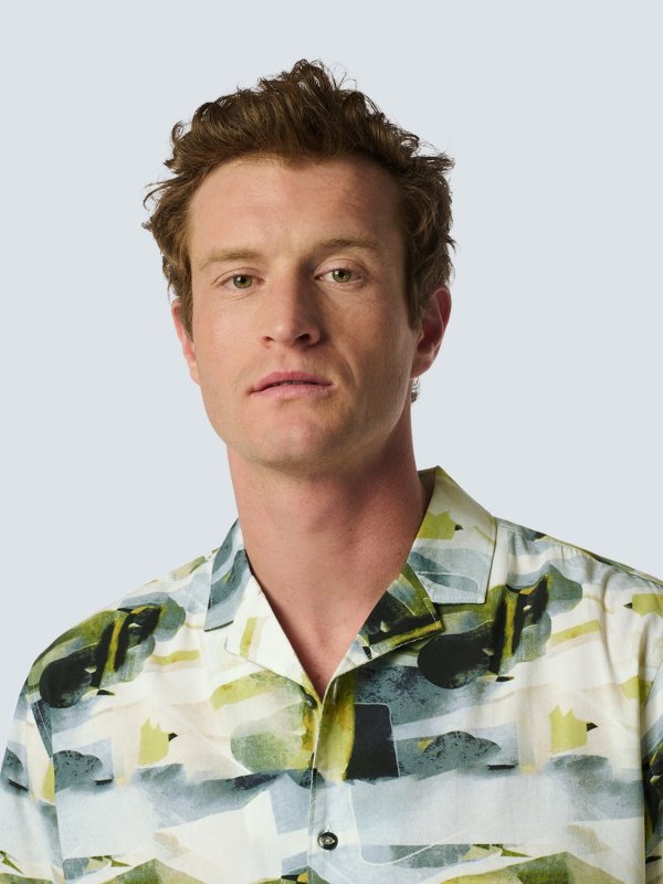ΚΟΝΤΟΜΑΝΙΚΟ ΠΟΥΚΑΜΙΣΟ RESORT COLLAR ARTISTIC PRINT