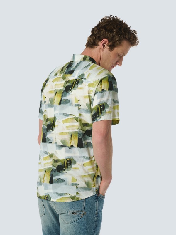 ΚΟΝΤΟΜΑΝΙΚΟ ΠΟΥΚΑΜΙΣΟ RESORT COLLAR ARTISTIC PRINT