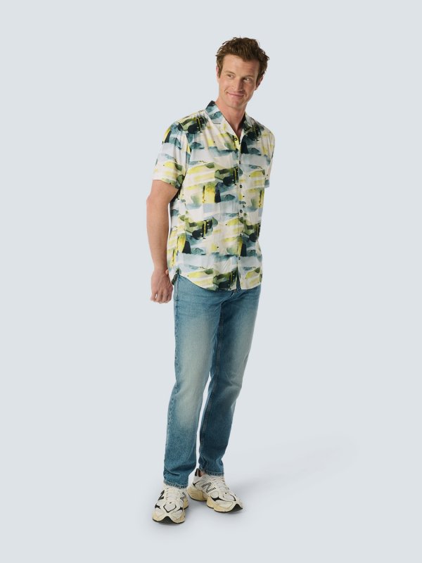 ΚΟΝΤΟΜΑΝΙΚΟ ΠΟΥΚΑΜΙΣΟ RESORT COLLAR ARTISTIC PRINT