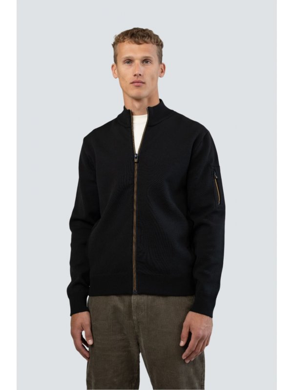 ΜΑΥΡΗ ΖΑΚΕΤΑ 2 COLOURED DOUBLE KNIT