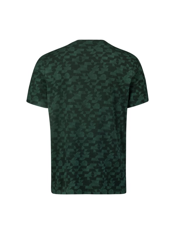 T-SHIRT CREWNECK ALLOVER PRINTED GARMENT DYED