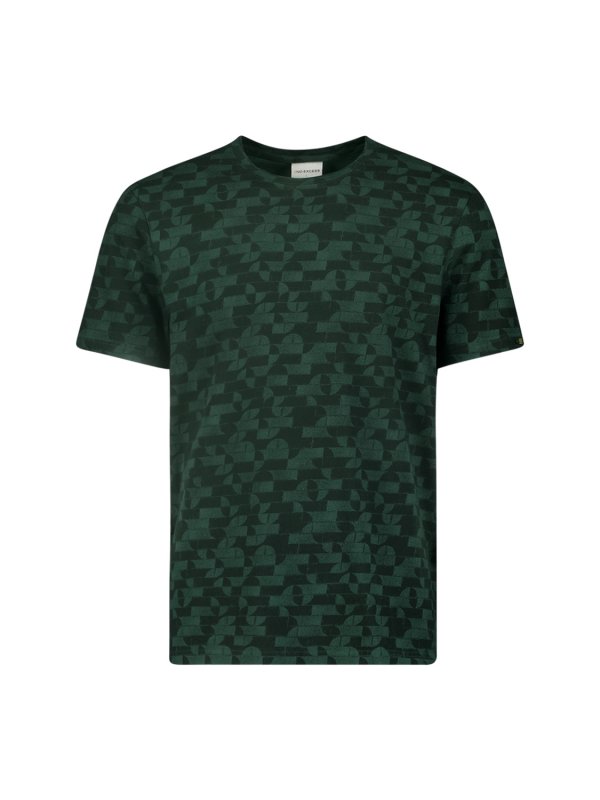 T-SHIRT CREWNECK ALLOVER PRINTED GARMENT DYED