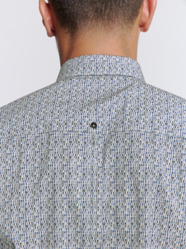 ΜΑΚΡΥΜΑΝΙΚΟ ΠΟΥΚΑΜΙΣΟ STRETCH ALLOVER PRINTED