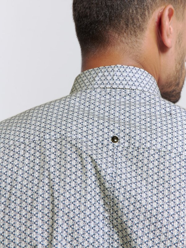 ΜΑΚΡΥΜΑΝΙΚΟ ΠΟΥΚΑΜΙΣΟ STRETCH ALLOVER PRINTED