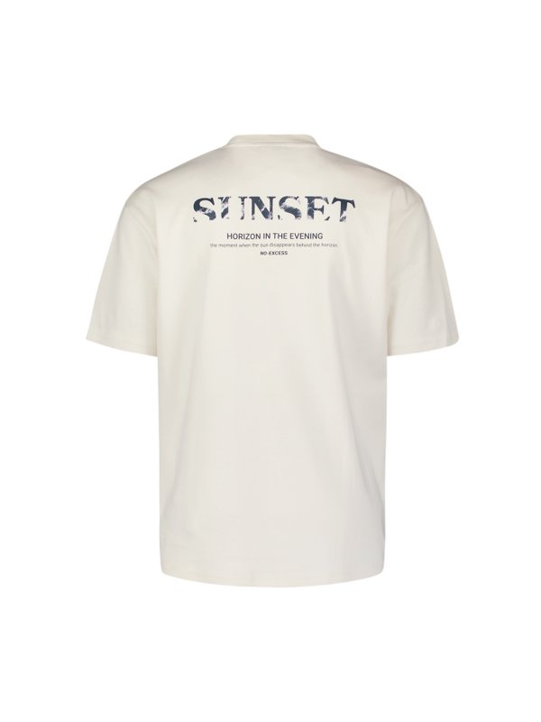 Τ-SHIRT CREWNECK HEAVY SOLID BACK PRINT