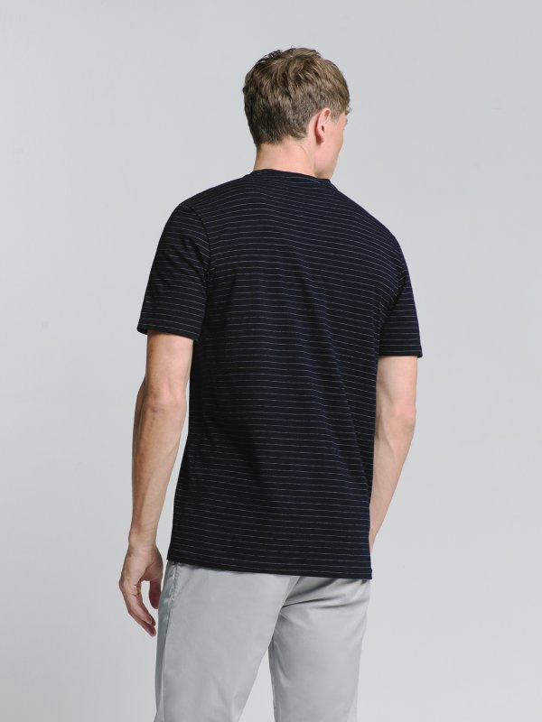 T-SHIRT CREWNECK SMALL MARINE STRIPE