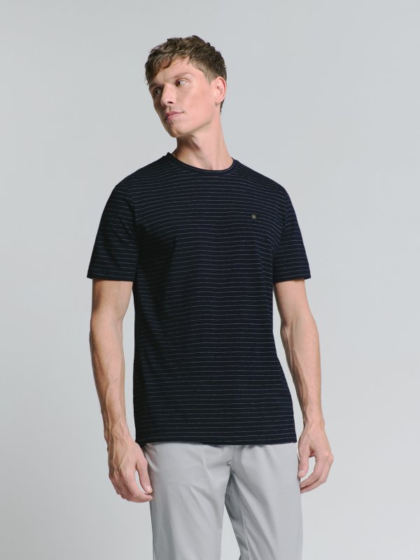T-SHIRT CREWNECK SMALL MARINE STRIPE
