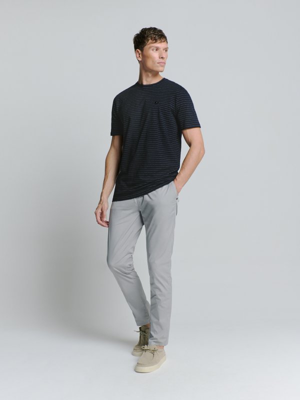 T-SHIRT CREWNECK SMALL MARINE STRIPE