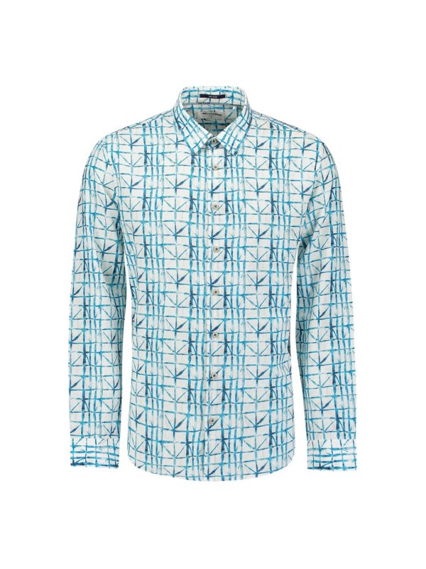 ΜΑΚΡΥΜΑΝΙΚΟ ΠΟΥΚΑΜΙΣΟ ALLOVER PRINTED LINEN BLEND