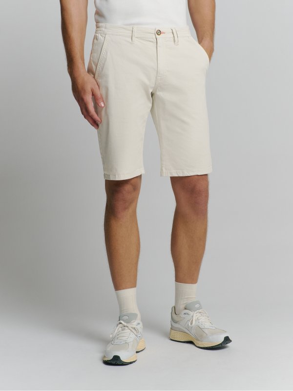 ΒΕΡΜΟΥΔΑ CHINO GARMENT DYED TWILL STRETCH ELASTIC WAISTBAND