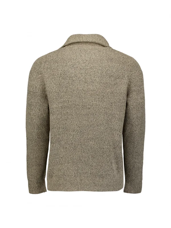 ΠΛΕΚΤΟ WING COLLAR HALF ZIP SOFT WOOLBLEND