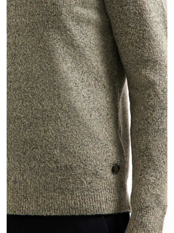 ΠΛΕΚΤΟ WING COLLAR HALF ZIP SOFT WOOLBLEND