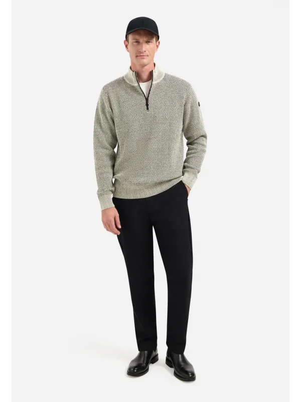ΠΛΕΚΤΟ HALF-ZIP 2 COLOURED MELANGE