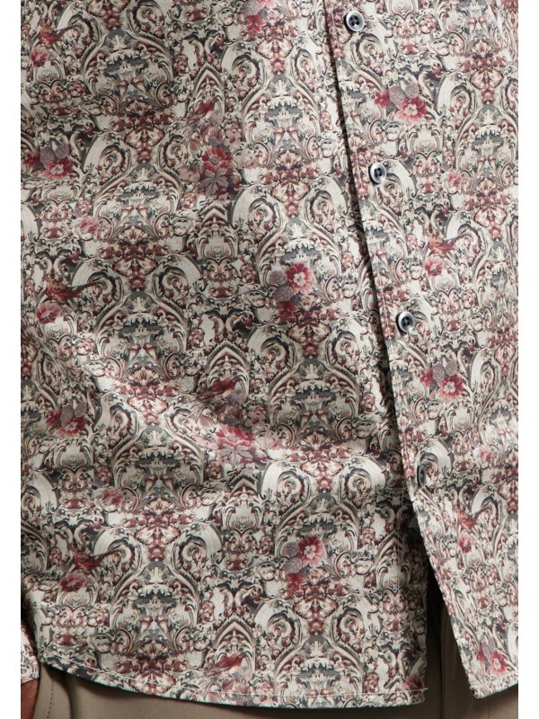 ΜΑΚΡΥΜΑΝΙΚΟ ΠΟΥΚΑΜΙΣΟ STRETCH ALL OVER PRINTED